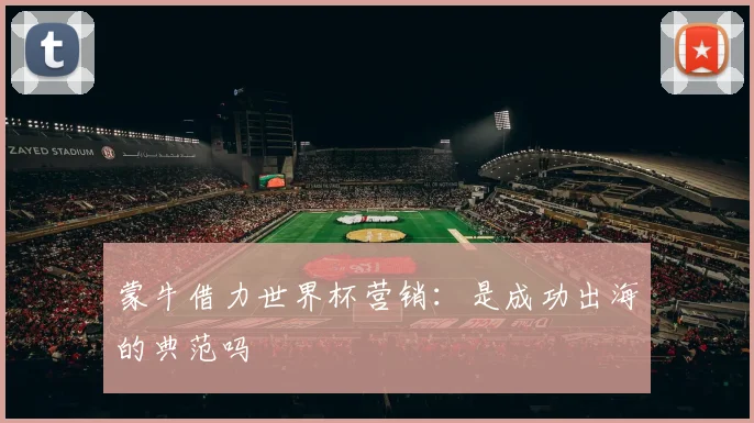 蒙牛借力世界杯营销：是成功出海的典范吗